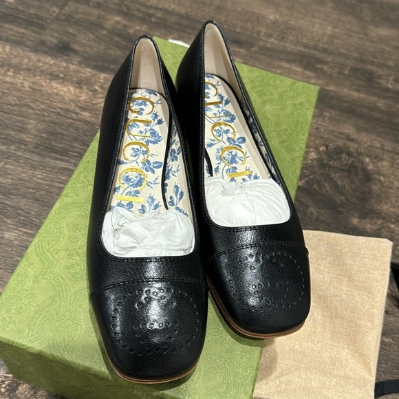 Gucci Hills Logo Ballet Interlocking G Flat (Women) BNIB 35 - Picture 5 of 9